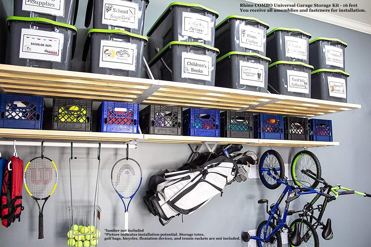 Rhino Combo Universal Garage Storage Kit - 16 Feet