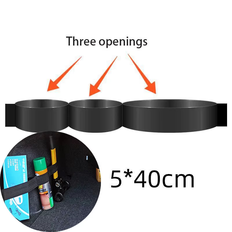 Car Double Mesh Trunk Storage Storage Mesh Car Item Fixed Mesh Car Finishing Storage Elastic Strap