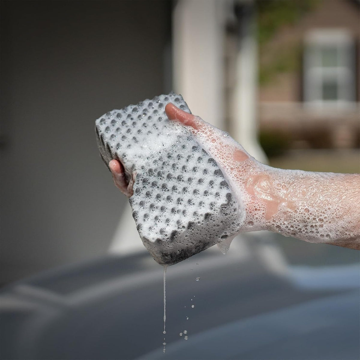 Elite Car Wash Sponge, Ultra Soft Japanese Foam, Scratch Free Soft Foam Car Detailing, Softer than Microfiber Car Wash Mitt, Prevents Swirls in Clear Coat Paint, Use with Any Soap