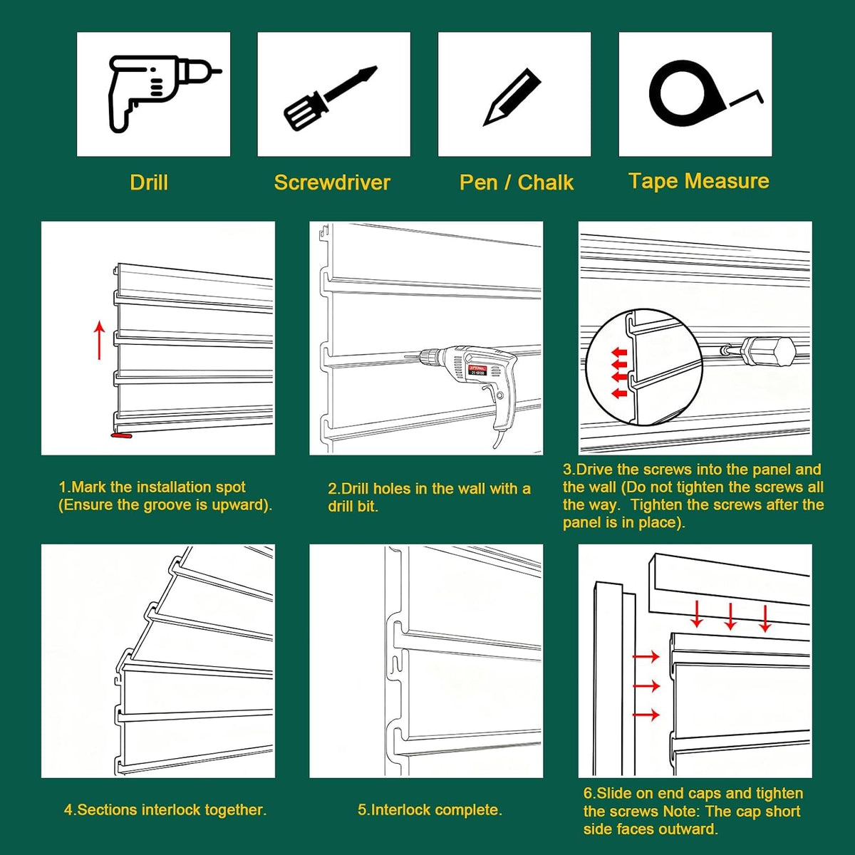 Slat Wall Paneling 4 X 4Ft, Garage Slatwall Panel Wall Storage Systems, Heavy Duty PVC Garage Wall Organization (Gray)