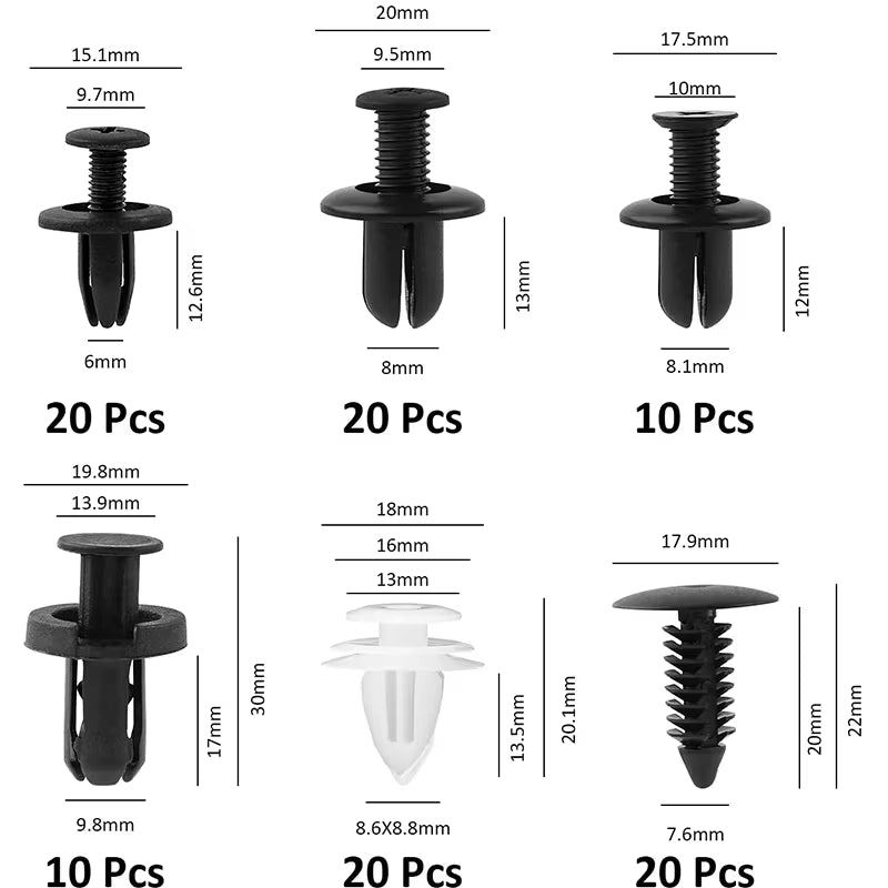 Auto Screws General Purpose Barb Rivet Buckle Car Clip Trunk Lining Plastic Fixing Buckle