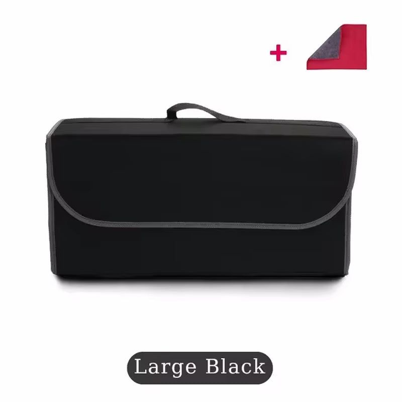 Large anti Slip Compartment Boot Storage Organizer Tool Car Storage Bag Car Trunk Organizer Soft Felt Storage Box Accessories