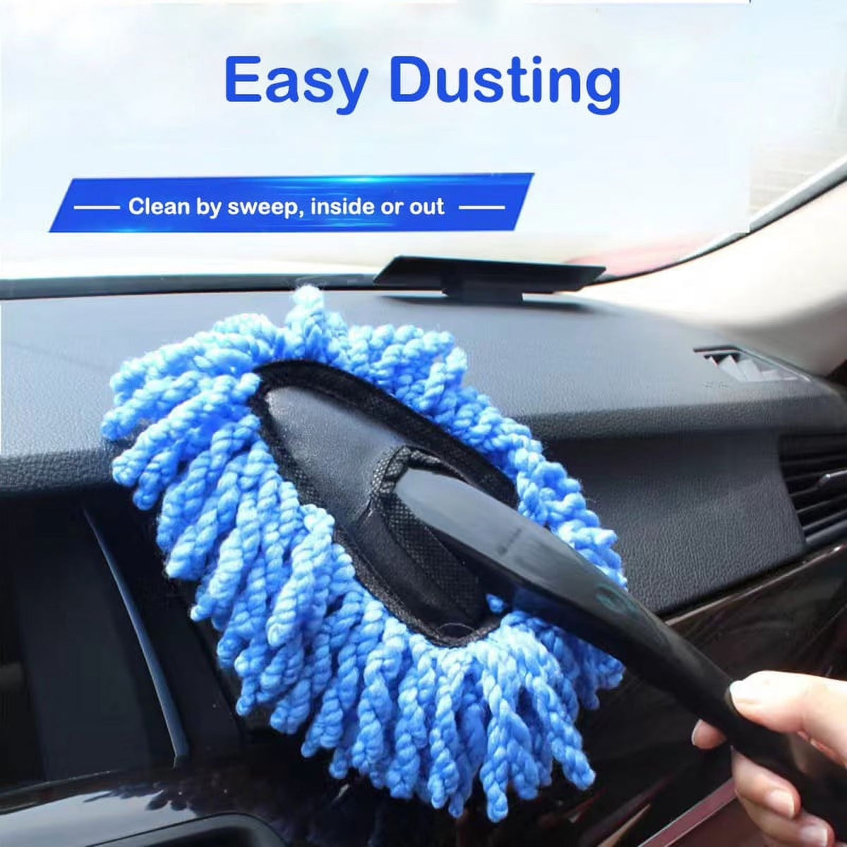 Ruseen 26Pcs Detail Brushes Car Detailing Kit Interior with Drill Brush Set, Detailing Brushes Car Cleaning Kit for Interior, Exterior, Windshield, Carpet, Leather, Air Vents