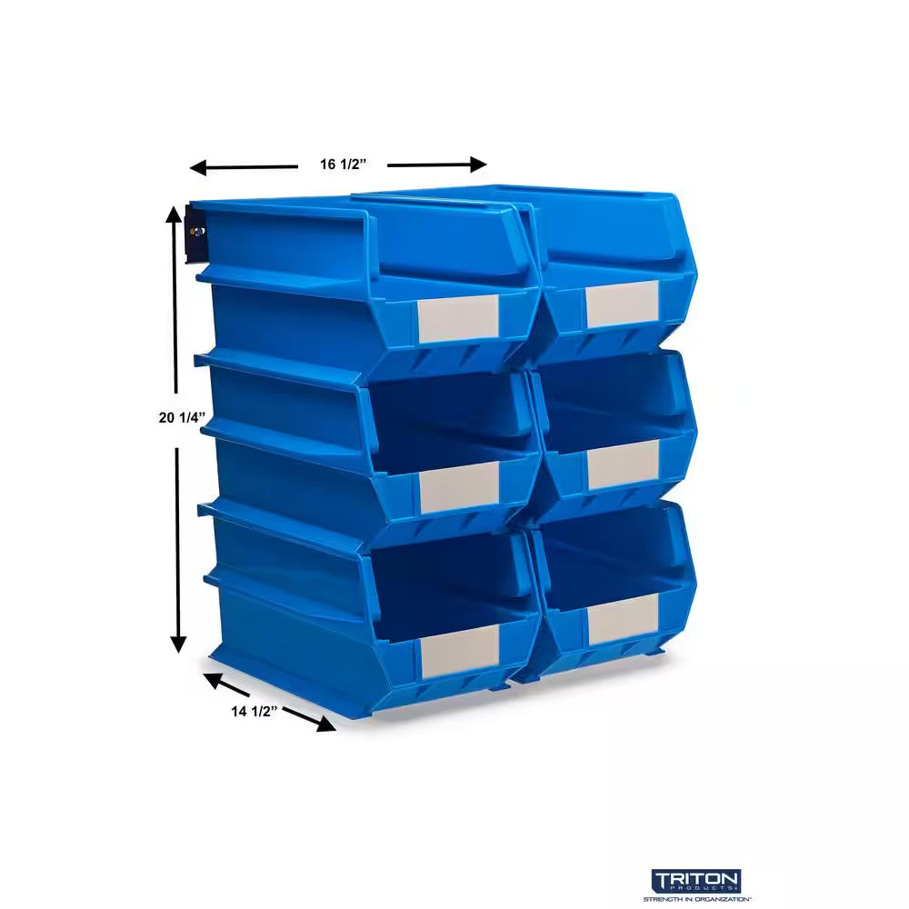 20.25 In. H X 16.5 In. W X 14.75 In. D Blue Plastic 6-Cube Organizer