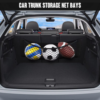 Car Double Mesh Trunk Storage Storage Mesh Car Item Fixed Mesh Car Finishing Storage Elastic Strap