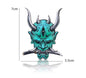 Car Stickers Japanese Oni Samurai Aluminum Alloy Emblem Skull Badge Decal Body Fender Trunk Rear Trunk Accessories Motorcycle