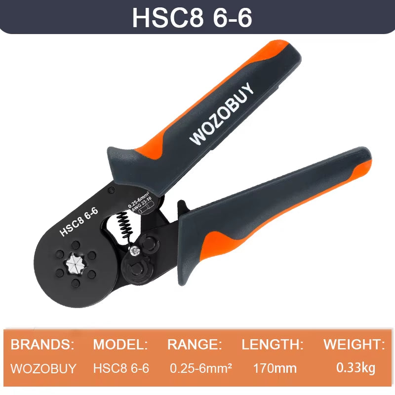 Ferrule Crimper Tool,Ratchet Crimping Tool Kit-Wire Stripper & Crimper Plier ,Or Plier Set with Connectors