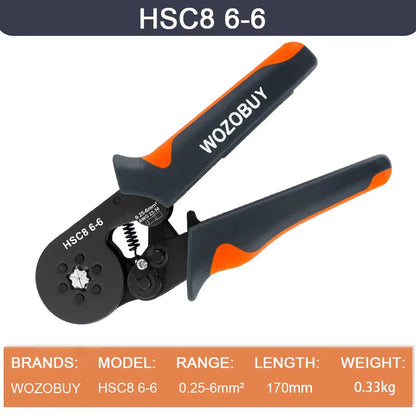 Ferrule Crimper Tool,Ratchet Crimping Tool Kit-Wire Stripper & Crimper Plier ,Or Plier Set with Connectors