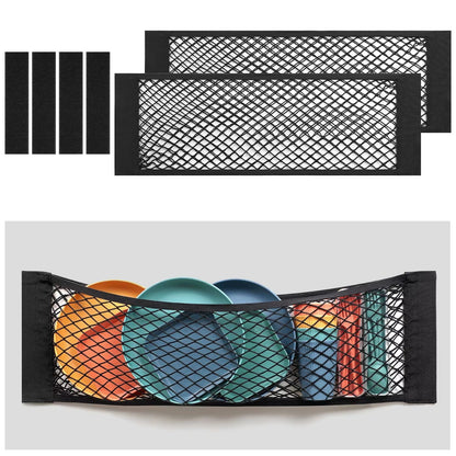 Car Double Mesh Trunk Storage Storage Mesh Car Item Fixed Mesh Car Finishing Storage Elastic Strap