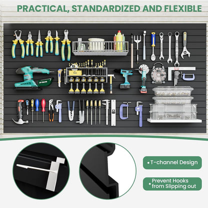 Slatwall Panel Wall Storage Systems, 4X8 Ft