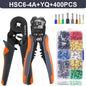 Ferrule Crimper Tool,Ratchet Crimping Tool Kit-Wire Stripper & Crimper Plier ,Or Plier Set with Connectors