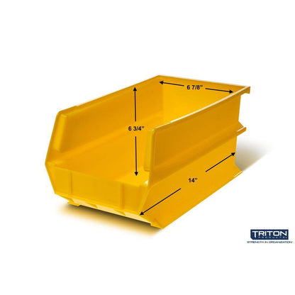 20.25 In. H X 16.5 In. W X 14.75 In. D Yellow Plastic 6-Cube Organizer
