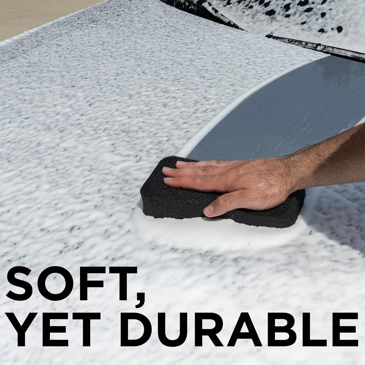 Elite Car Wash Sponge, Ultra Soft Japanese Foam, Scratch Free Soft Foam Car Detailing, Softer than Microfiber Car Wash Mitt, Prevents Swirls in Clear Coat Paint, Use with Any Soap