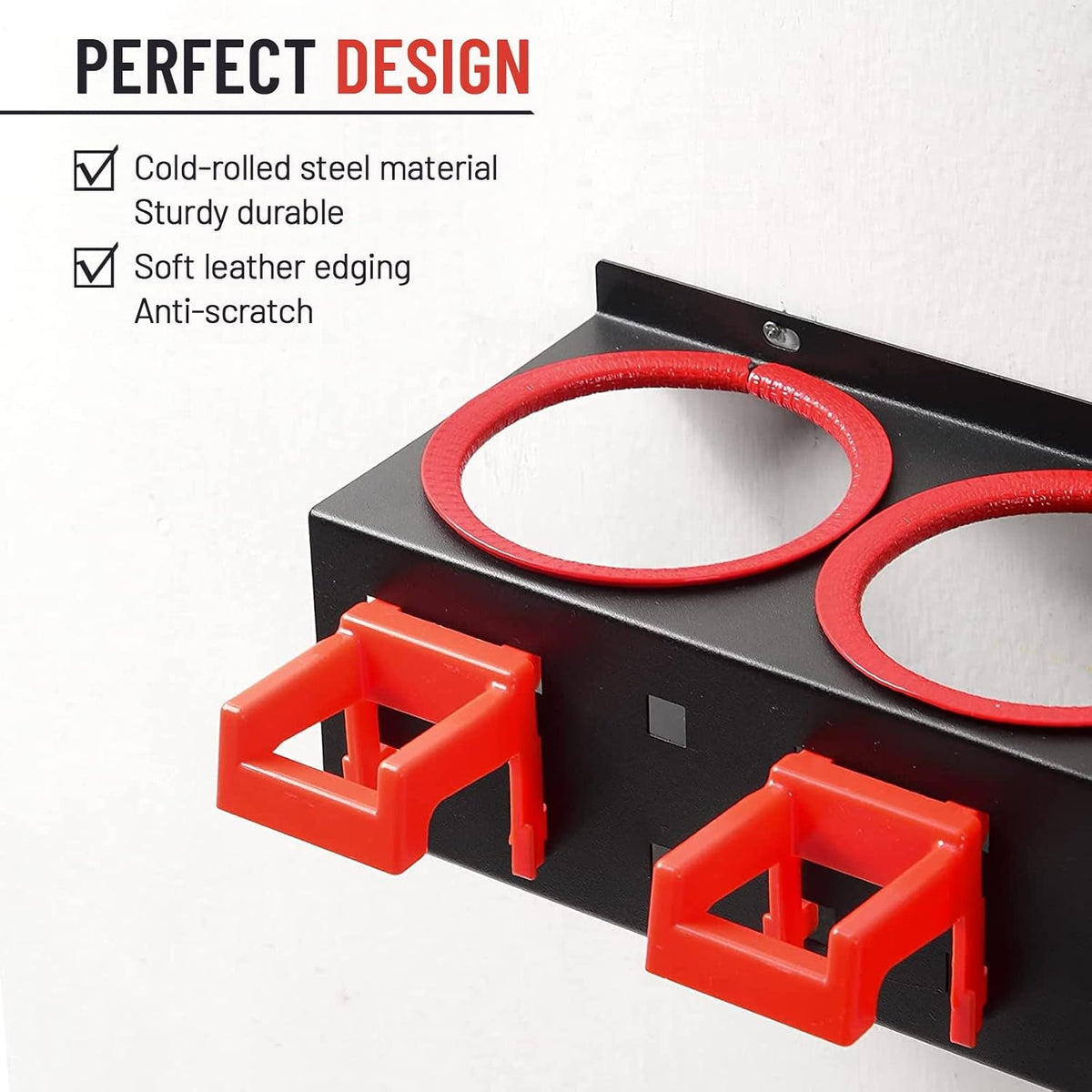 2 Set Spray Bottle Storage Rack with Car Cleaning Brush Detailing Kits,Hanging Rail Car Shop Accessory Display Auto Cleaning Detailing Tools Hanger Bottle Organizer