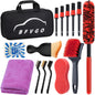 15Pcs Car Detailing Brush Set, Car Wheel Tire Brush Set, Car Detailing Kit Includes Soft Bristles Brush, Tire Brush, Detail Brushes, Car Cleaning Tools Brushes for Interior, Exterior, Wheels