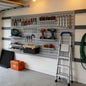 Slatwall Panel 4X8Ft, Garage Slat Wall Storage Systems Durable and Sturdy, Easy-To-Install Interlocking PVC Slat Wall Organizer Panels Flexible and Convenient, Maximize Vertical Space
