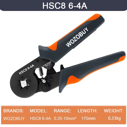 Ferrule Crimper Tool,Ratchet Crimping Tool Kit-Wire Stripper & Crimper Plier ,Or Plier Set with Connectors