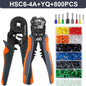 Ferrule Crimper Tool,Ratchet Crimping Tool Kit-Wire Stripper & Crimper Plier ,Or Plier Set with Connectors