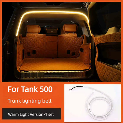 For Great Wall Tank 500 Trunk Lighting Car Atmosphere Lights Trunk Atmosphere Lights Decorative Lights LED Light Accessories