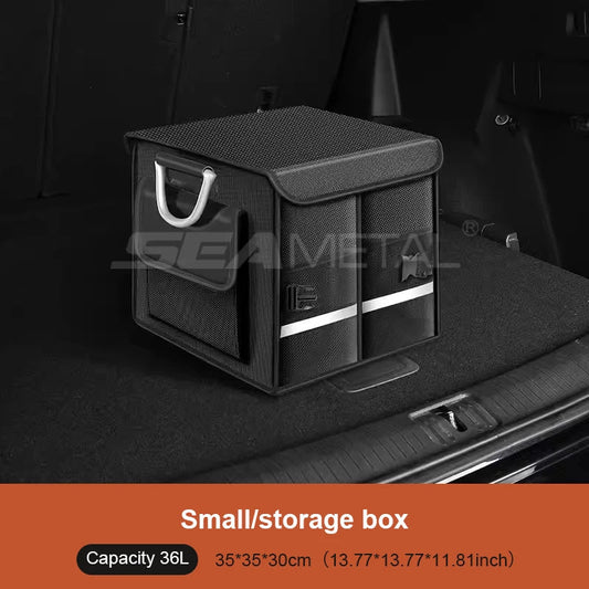 Large Capacity Car Trunk Organizer 36L/72L/110L Foldable Car Storage Box Waterproof Storage Bag for Fishing Camping