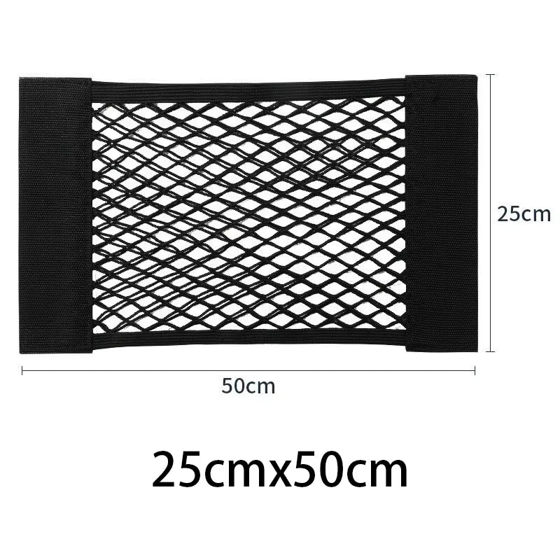 Car Double Mesh Trunk Storage Storage Mesh Car Item Fixed Mesh Car Finishing Storage Elastic Strap