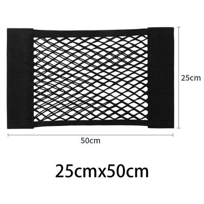 Car Double Mesh Trunk Storage Storage Mesh Car Item Fixed Mesh Car Finishing Storage Elastic Strap