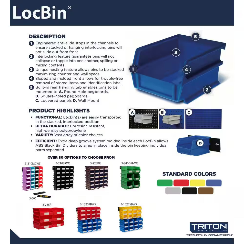 20.25 In. H X 16.5 In. W X 14.75 In. D Blue Plastic 6-Cube Organizer