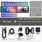 11.26" 4K 2160P Car Dvr Carplay Android Auto Dash Cam GPS WIFI BT FM Stream Rear View Mirror Dashcam Dvrs Camera Drive Recorder