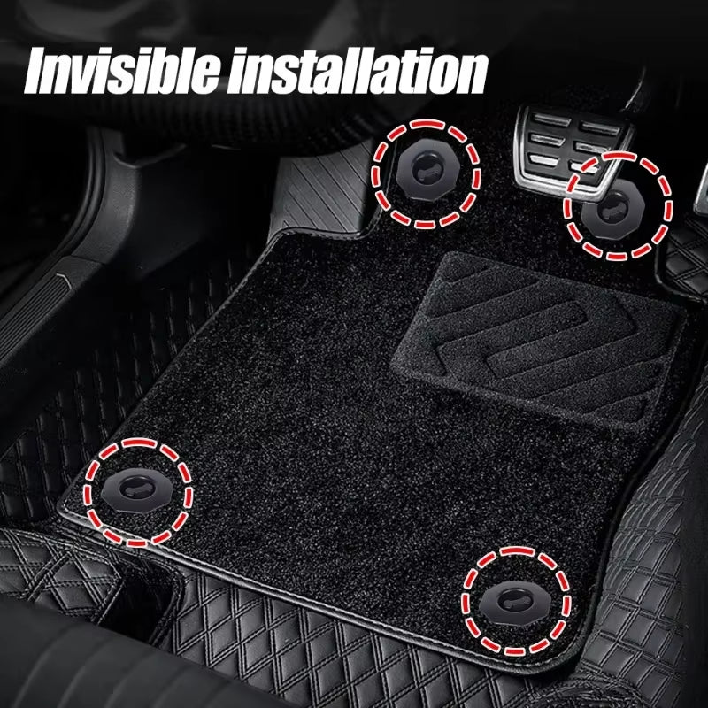 Universal Car Trunk Floor Mat Clip Holder Grip Carpet Fixing Clamp Buckle Hook Fastener Retainer Resistant Parts Car Accessories