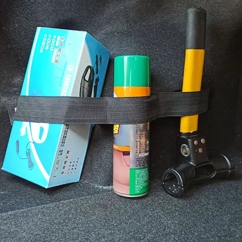 Car Trunk Storage Fixed Belt Nylon Storage Fixing Belt Loop Strap Black Trunk Organizer Strap Car Accessories