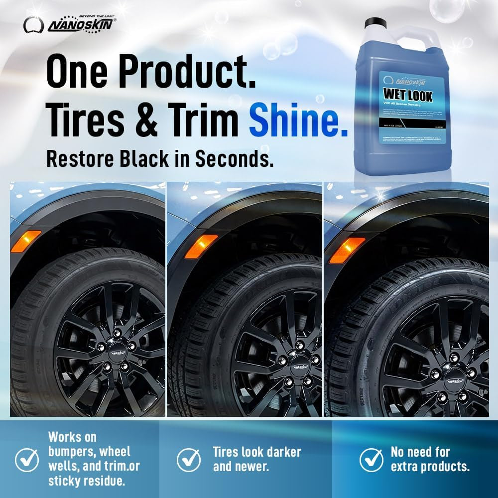 WET LOOK Dressing for Tire & Trim Shine, 5 Gallon