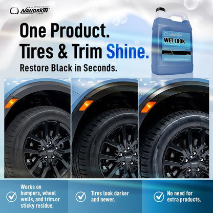 WET LOOK Dressing for Tire & Trim Shine, 5 Gallon