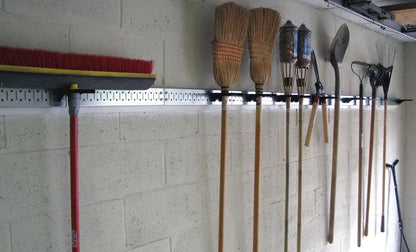 8-Foot Metal Pegboard Strip Garage Rail Organizer Pack