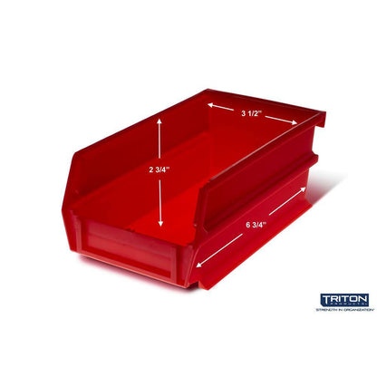 17 In. H X 16.5 In. W X 7.375 In. D Red Plastic 24-Cube Organizer